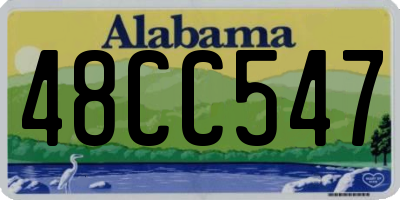 AL license plate 48CC547