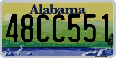 AL license plate 48CC551