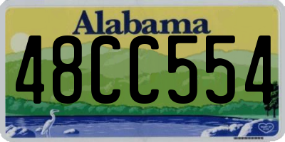 AL license plate 48CC554