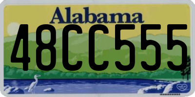AL license plate 48CC555
