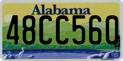 AL license plate 48CC560