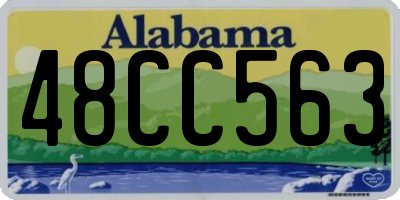 AL license plate 48CC563