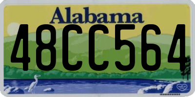 AL license plate 48CC564