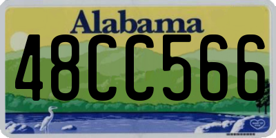 AL license plate 48CC566
