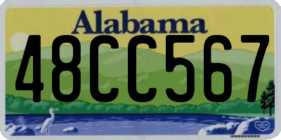 AL license plate 48CC567