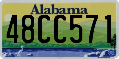 AL license plate 48CC571