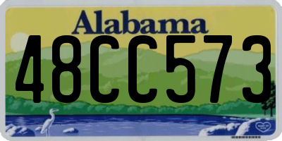 AL license plate 48CC573