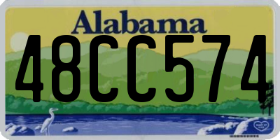 AL license plate 48CC574