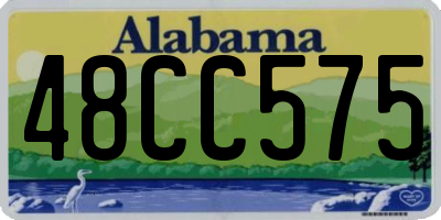 AL license plate 48CC575