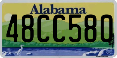 AL license plate 48CC580