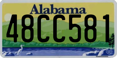 AL license plate 48CC581