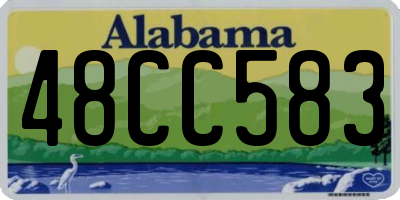 AL license plate 48CC583