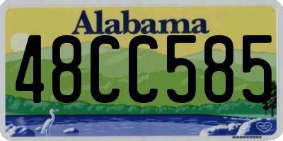 AL license plate 48CC585