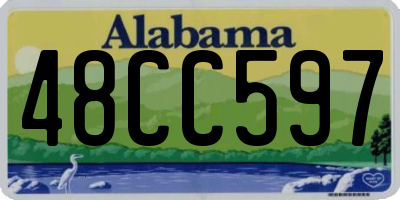 AL license plate 48CC597