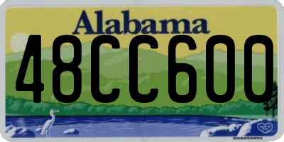 AL license plate 48CC600