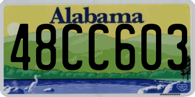 AL license plate 48CC603