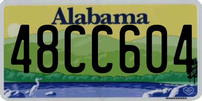 AL license plate 48CC604