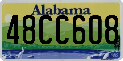 AL license plate 48CC608