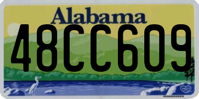 AL license plate 48CC609
