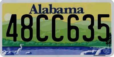 AL license plate 48CC635