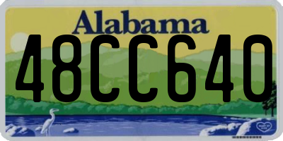 AL license plate 48CC640
