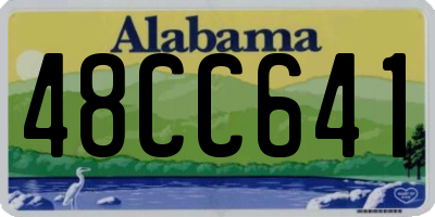 AL license plate 48CC641