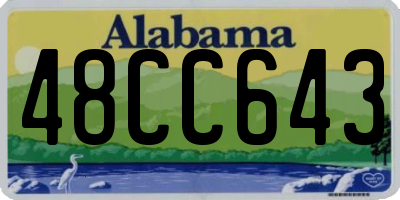 AL license plate 48CC643