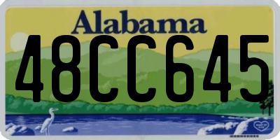 AL license plate 48CC645
