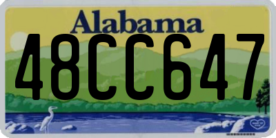 AL license plate 48CC647
