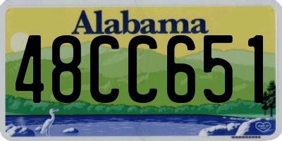 AL license plate 48CC651