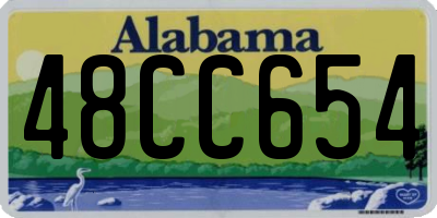AL license plate 48CC654