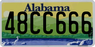 AL license plate 48CC666