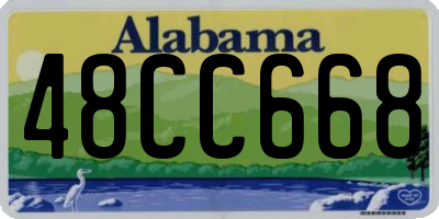 AL license plate 48CC668