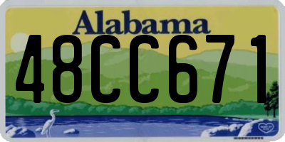 AL license plate 48CC671