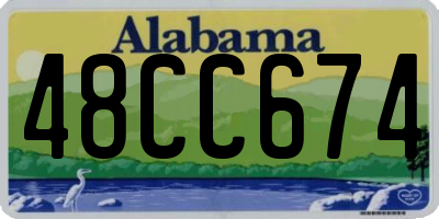 AL license plate 48CC674