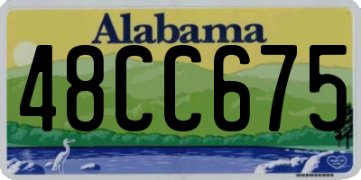 AL license plate 48CC675