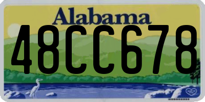 AL license plate 48CC678