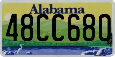 AL license plate 48CC680