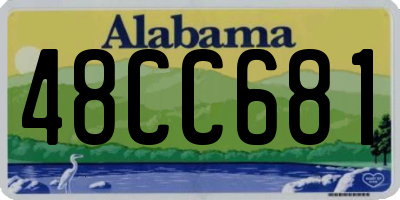 AL license plate 48CC681