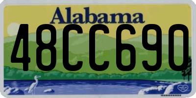 AL license plate 48CC690