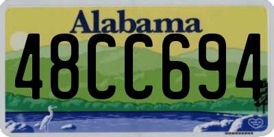 AL license plate 48CC694