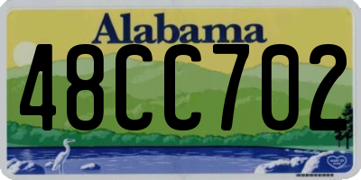 AL license plate 48CC702