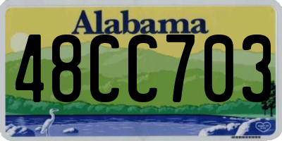 AL license plate 48CC703