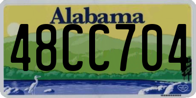 AL license plate 48CC704