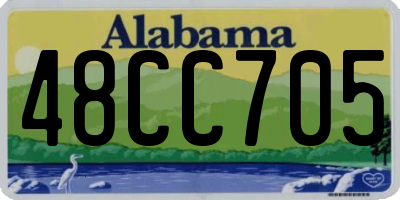 AL license plate 48CC705