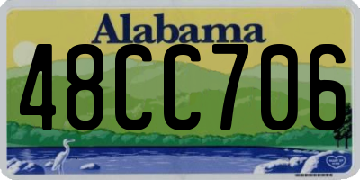 AL license plate 48CC706