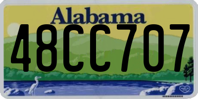 AL license plate 48CC707