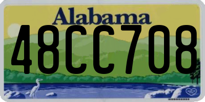 AL license plate 48CC708