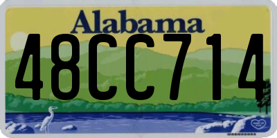AL license plate 48CC714