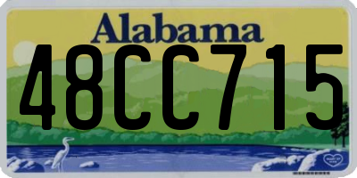 AL license plate 48CC715